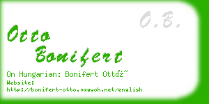 otto bonifert business card